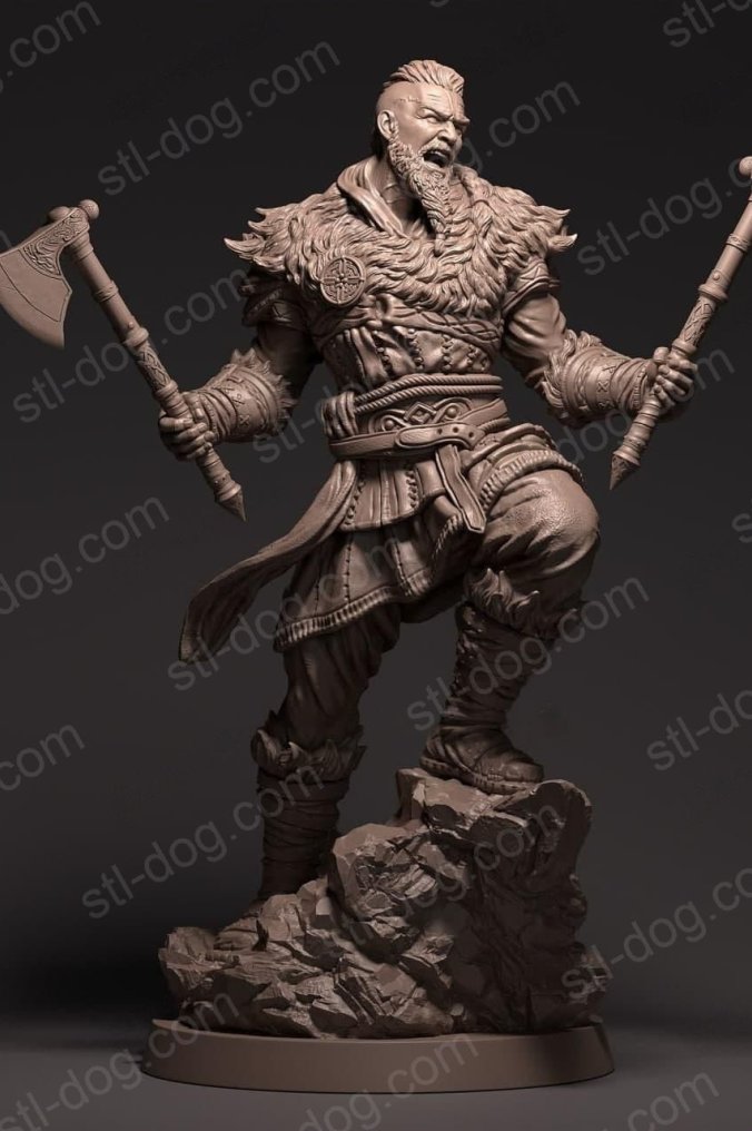 刺客信条：英灵殿 艾沃尔  Eivor 3D打印图纸